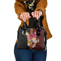 Papua New Guinea Birds and Frangipani Shoulder Handbag Melanesian Art Tattoos - Polynesian Pride