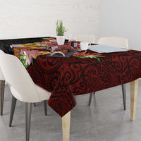 Papua New Guinea Birds and Frangipani Tablecloth Melanesian Art Tattoos LT03 - Polynesian Pride