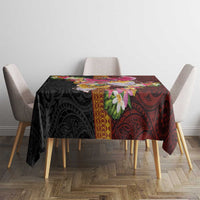 Papua New Guinea Birds and Frangipani Tablecloth Melanesian Art Tattoos LT03 - Polynesian Pride