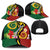 Melanesian Vanuatu Tribal Boar Tusk Baseball Net Cap Tropical Plants and Namele Motifs - Polynesian Pride