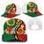 Melanesian Vanuatu Tribal Boar Tusk Baseball Net Cap Tropical Plants and Namele Motifs - Polynesian Pride