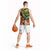 Melanesian Vanuatu Tribal Boar Tusk Basketball Jersey Tropical Plants and Namele Motifs - Polynesian Pride