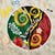 Melanesian Vanuatu Tribal Boar Tusk Beach Blanket Tropical Plants and Namele Motifs - Polynesian Pride