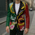 Melanesian Vanuatu Tribal Boar Tusk Blazer Tropical Plants and Namele Motifs - Polynesian Pride