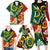 Melanesian Vanuatu Tribal Boar Tusk Family Matching Long Sleeve Bodycon Dress and Hawaiian Shirt Tropical Plants and Namele Motifs - Polynesian Pride