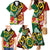 Melanesian Vanuatu Tribal Boar Tusk Family Matching Mermaid Dress and Hawaiian Shirt Tropical Plants and Namele Motifs - Polynesian Pride