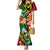Melanesian Vanuatu Tribal Boar Tusk Family Matching Mermaid Dress and Hawaiian Shirt Tropical Plants and Namele Motifs - Polynesian Pride