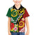 Melanesian Vanuatu Tribal Boar Tusk Family Matching Mermaid Dress and Hawaiian Shirt Tropical Plants and Namele Motifs - Polynesian Pride