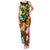 Melanesian Vanuatu Tribal Boar Tusk Family Matching Tank Maxi Dress and Hawaiian Shirt Tropical Plants and Namele Motifs - Polynesian Pride