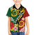 Melanesian Vanuatu Tribal Boar Tusk Family Matching Tank Maxi Dress and Hawaiian Shirt Tropical Plants and Namele Motifs - Polynesian Pride