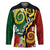 Melanesian Vanuatu Tribal Boar Tusk Hockey Jersey Tropical Plants and Namele Motifs - Polynesian Pride