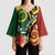 Melanesian Vanuatu Tribal Boar Tusk Kimono Sleeve Blouse Tropical Plants and Namele Motifs - Polynesian Pride