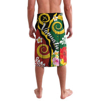Melanesian Vanuatu Tribal Boar Tusk Lavalava Tropical Plants and Namele Motifs - Polynesian Pride