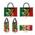 Melanesian Vanuatu Tribal Boar Tusk Leather Bag Tropical Plants and Namele Motifs - Polynesian Pride