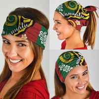 Melanesian Vanuatu Tribal Boar Tusk Neck Gaiter Tropical Plants and Namele Motifs - Polynesian Pride