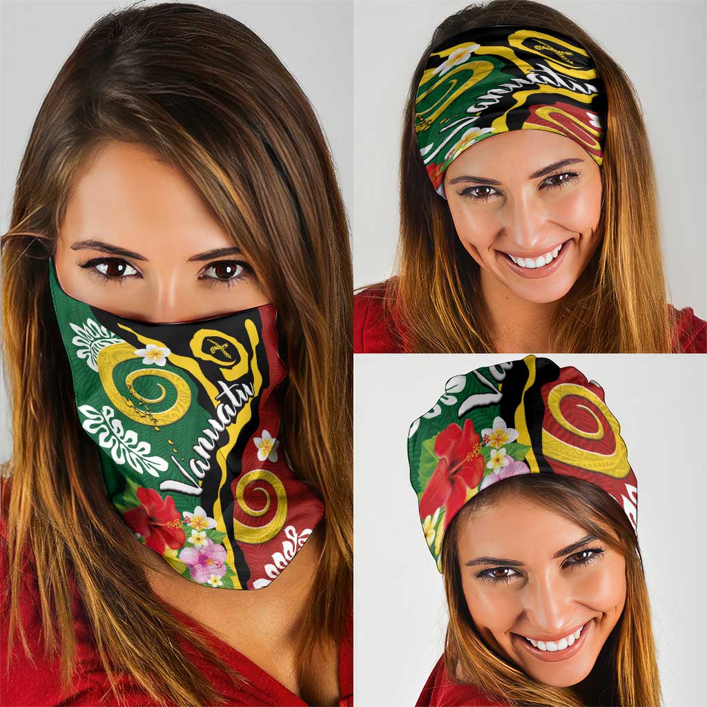 Melanesian Vanuatu Tribal Boar Tusk Neck Gaiter Tropical Plants and Namele Motifs - Polynesian Pride
