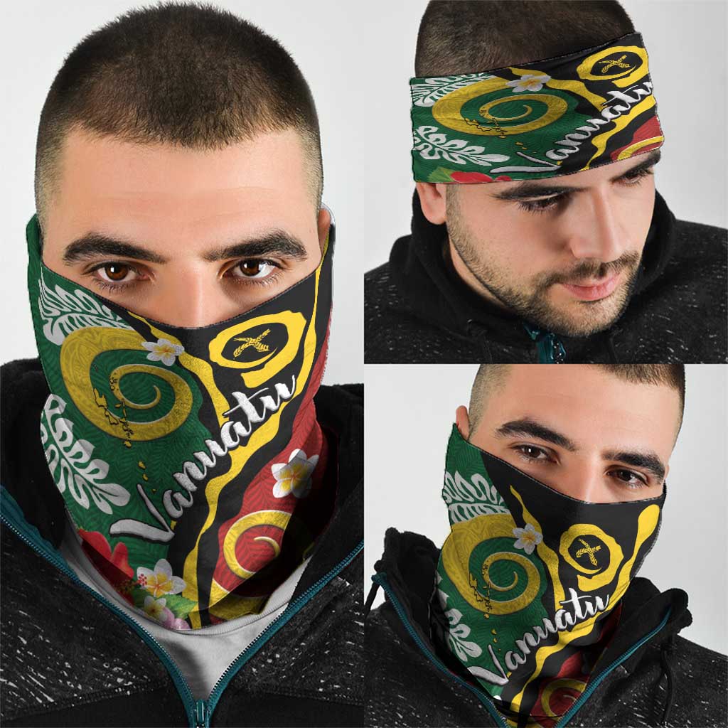 Melanesian Vanuatu Tribal Boar Tusk Neck Gaiter Tropical Plants and Namele Motifs - Polynesian Pride
