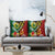 Melanesian Vanuatu Tribal Boar Tusk Pillow Cover Tropical Plants and Namele Motifs - Polynesian Pride