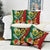 Melanesian Vanuatu Tribal Boar Tusk Pillow Cover Tropical Plants and Namele Motifs - Polynesian Pride