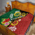 Melanesian Vanuatu Tribal Boar Tusk Quilt Tropical Plants and Namele Motifs - Polynesian Pride