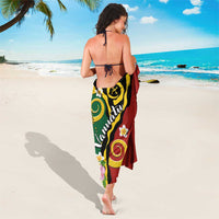 Melanesian Vanuatu Tribal Boar Tusk Sarong Tropical Plants and Namele Motifs - Polynesian Pride