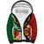 Melanesian Vanuatu Tribal Boar Tusk Sherpa Hoodie Tropical Plants and Namele Motifs - Polynesian Pride