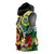 Melanesian Vanuatu Tribal Boar Tusk Sleeveless Hoodie Tropical Plants and Namele Motifs - Polynesian Pride