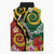 Melanesian Vanuatu Tribal Boar Tusk Sleeveless Puffer Jacket Tropical Plants and Namele Motifs - Polynesian Pride