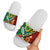 Melanesian Vanuatu Tribal Boar Tusk Slide Sandals Tropical Plants and Namele Motifs - Polynesian Pride
