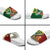 Melanesian Vanuatu Tribal Boar Tusk Slide Sandals Tropical Plants and Namele Motifs - Polynesian Pride