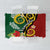 Melanesian Vanuatu Tribal Boar Tusk Tablecloth Tropical Plants and Namele Motifs - Polynesian Pride
