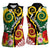 Melanesian Vanuatu Tribal Boar Tusk Women Sleeveless Polo Shirt Tropical Plants and Namele Motifs - Polynesian Pride