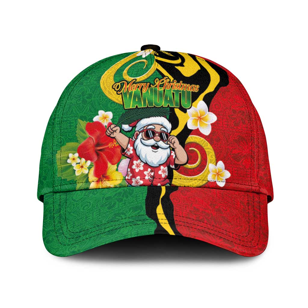 Vanuatu Christmas Classic Cap Funny Santa with Namele and Boar Tusk Tribal - Polynesian Pride