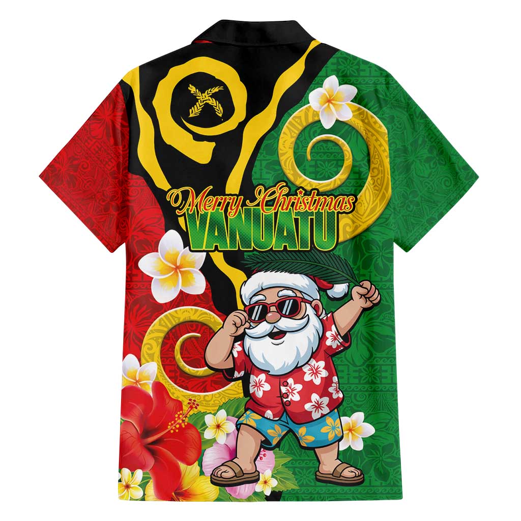 Vanuatu Christmas Family Matching Long Sleeve Bodycon Dress and Hawaiian Shirt Funny Santa with Namele and Boar Tusk Tribal LT03 - Polynesian Pride