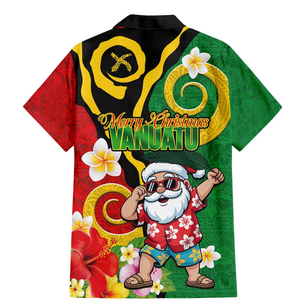 Vanuatu Christmas Family Matching Mermaid Dress and Hawaiian Shirt Funny Santa with Namele and Boar Tusk Tribal LT03 - Polynesian Pride