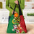 Vanuatu Christmas Grocery Bag Funny Santa with Namele and Boar Tusk Tribal - Polynesian Pride