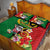Vanuatu Christmas Quilt Bed Set Funny Santa with Namele and Boar Tusk Tribal - Polynesian Pride