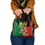Vanuatu Christmas Shoulder Handbag Funny Santa with Namele and Boar Tusk Tribal - Polynesian Pride