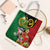 Vanuatu Christmas Tote Bag Funny Santa with Namele and Boar Tusk Tribal - Polynesian Pride