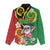 Vanuatu Christmas Women Casual Shirt Funny Santa with Namele and Boar Tusk Tribal - Polynesian Pride