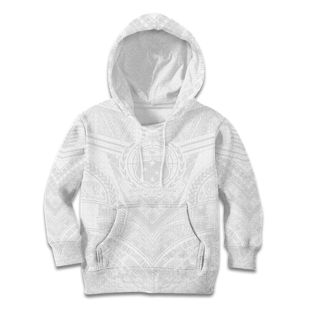 Samoan Lotu a Tamaiti Kid Hoodie Coat of Arms and Polynesian Pattern
