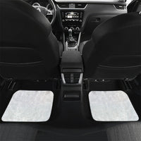 Hawaiian Tribal Tattoo and Plumeria Car Mats Polynesian Pattern White Color
