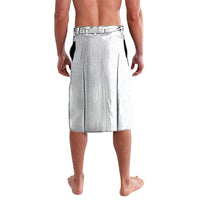 Hawaiian Tribal Tattoo and Plumeria Lavalava Polynesian Pattern White Color