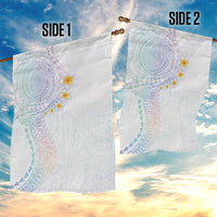 Hawaiian Tribal Tattoo and Plumeria Garden Flag Polynesian Pattern Sweet LT03 - Polynesian Pride