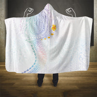 Hawaiian Tribal Tattoo and Plumeria Hooded Blanket Polynesian Pattern Sweet LT03 - Polynesian Pride