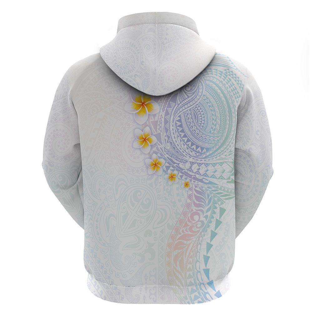 Hawaiian Tribal Tattoo and Plumeria Hoodie Polynesian Pattern Sweet LT03 - Polynesian Pride