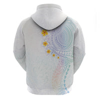 Hawaiian Tribal Tattoo and Plumeria Hoodie Polynesian Pattern Sweet LT03 - Polynesian Pride