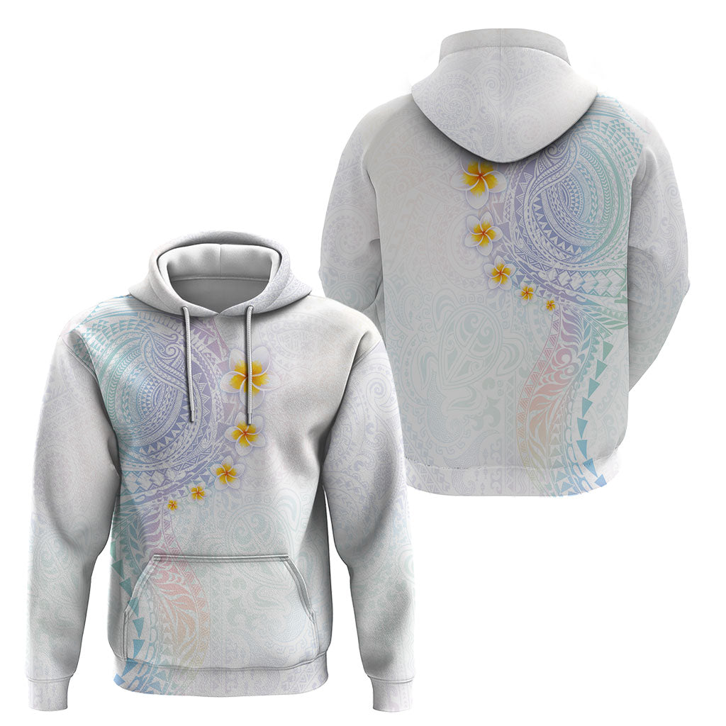 Hawaiian Tribal Tattoo and Plumeria Hoodie Polynesian Pattern Sweet LT03 - Polynesian Pride