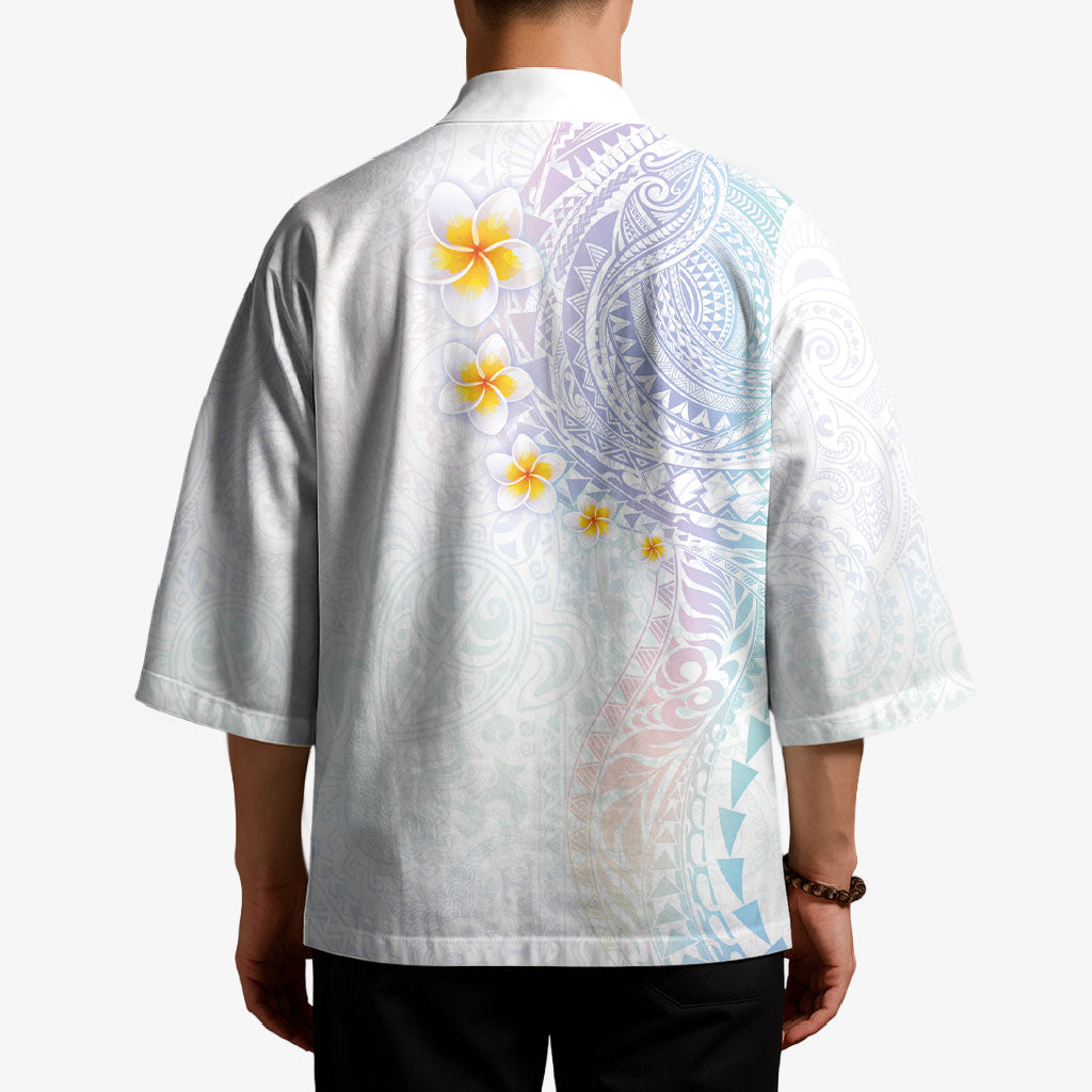 Hawaiian Tribal Tattoo and Plumeria Kimono Polynesian Pattern Sweet
