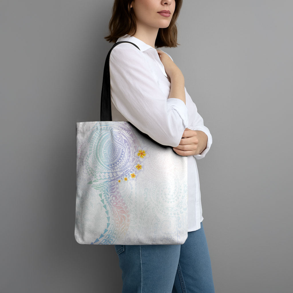 Hawaiian Tribal Tattoo and Plumeria Tote Bag Polynesian Pattern Sweet LT03 - Polynesian Pride